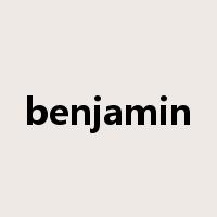 benjamin是什么意思