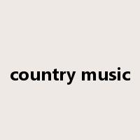 country music是什么意思