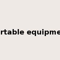 portable equipment是什么意思