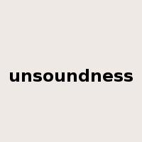 unsoundness是什么意思