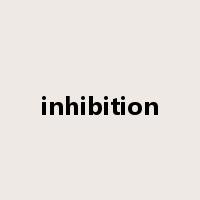 inhibition是什么意思