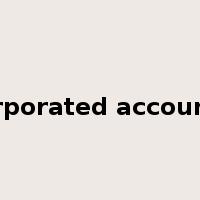 incorporated accountant是什么意思