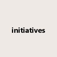initiatives是什么意思