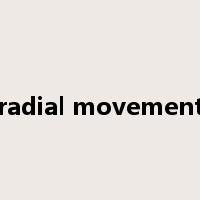 radial movement是什么意思