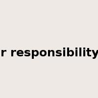 bear responsibility for是什么意思