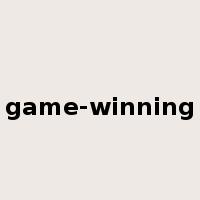 game-winning是什么意思