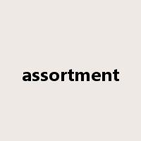 assortment是什么意思