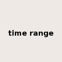 time range是什么意思