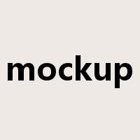 mockup是什么意思