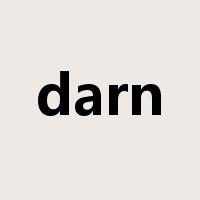 darn是什么意思