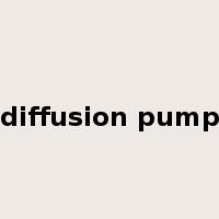 diffusion pump是什么意思