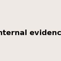 internal evidence是什么意思