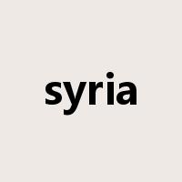 syria是什么意思