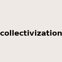 collectivization是什么意思