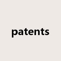 patents是什么意思