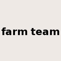 farm team是什么意思
