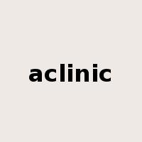 aclinic是什么意思