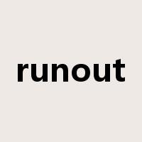 runout是什么意思