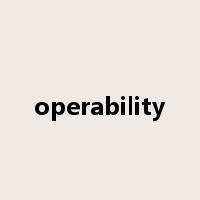 operability是什么意思