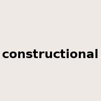 constructional是什么意思
