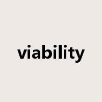 viability是什么意思