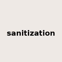 sanitization是什么意思