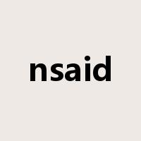 nsaid是什么意思