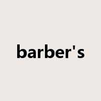 barber's是什么意思