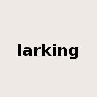 larking是什么意思