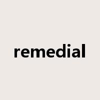 remedial是什么意思