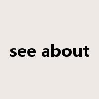 see about是什么意思