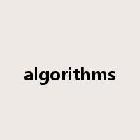 algorithms是什么意思