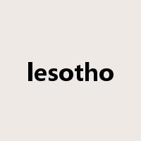 lesotho是什么意思