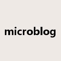 microblog是什么意思