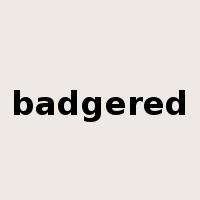 badgered是什么意思