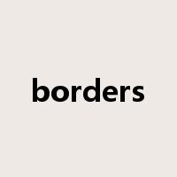 borders是什么意思