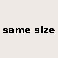 same size是什么意思