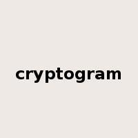 cryptogram是什么意思