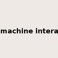 man-machine interaction是什么意思