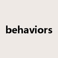 behaviors是什么意思