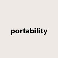 portability是什么意思