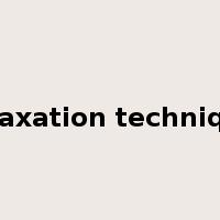 relaxation technique是什么意思