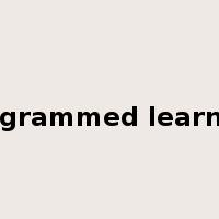 programmed learning是什么意思