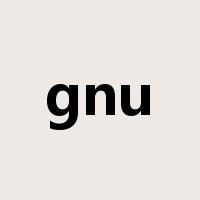 gnu是什么意思