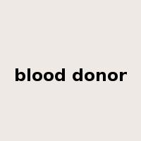 blood donor是什么意思