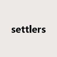 settlers是什么意思