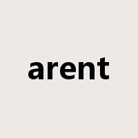 arent是什么意思