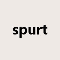 spurt是什么意思