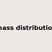 mass distribution是什么意思