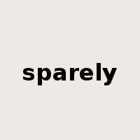 sparely是什么意思